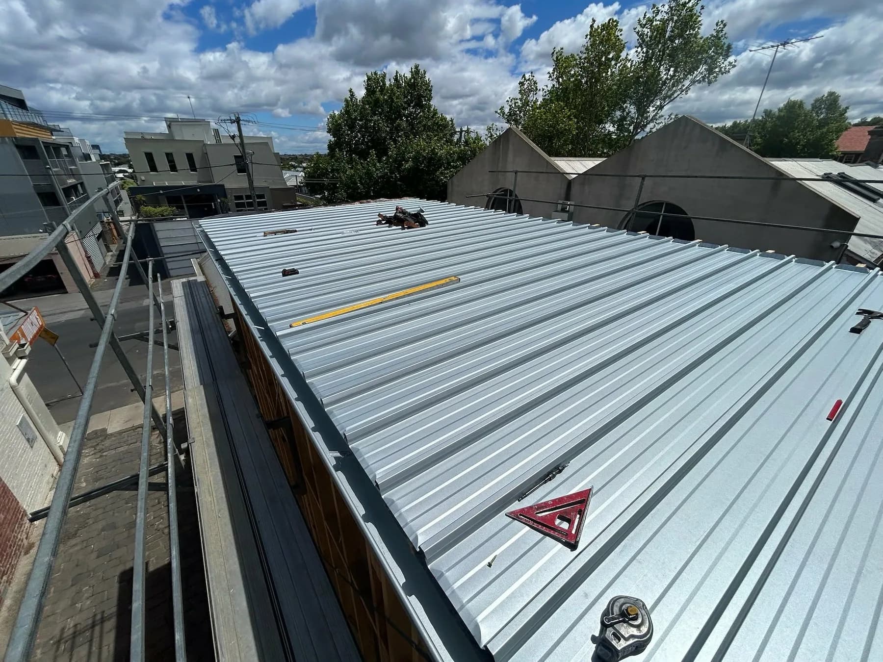 Finished Colorbond metal roof installed by Leak Proofing in Melbourne